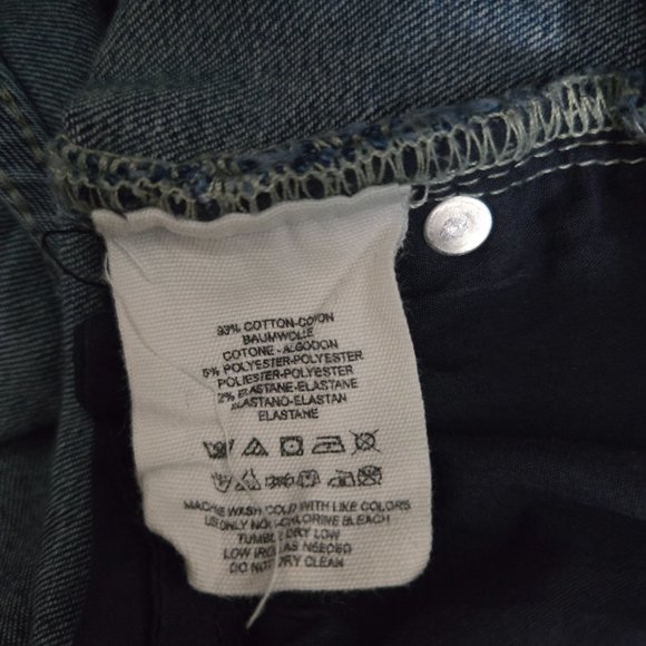 Free People Blue High Rise Straight Leg Jeans 30 - Picture 10 of 10